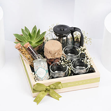 Tea n Cookies Gift Tray: 