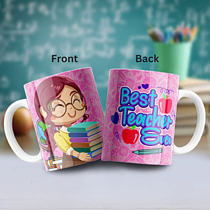Thank You Teacher Pre Printed Mug: Personalised Mugs Dubai