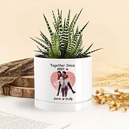 Together Forever Echeveria Plant: Personalised Planters