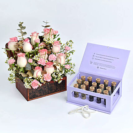 Treasured Love Flowers with Premium Tea: 