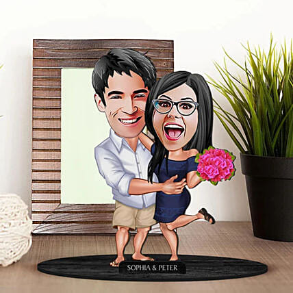 Vacation Caricature Gift for Couple: Personalised Caricatures
