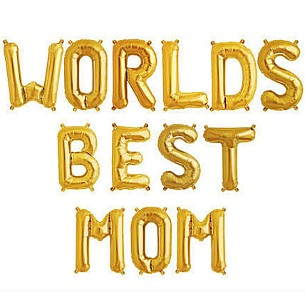 Worlds Best Mom Balloon Set: 