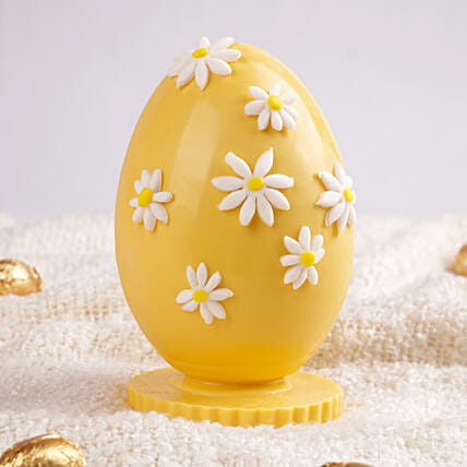 Yellow Easter Flower Chocolate Egg: Easter Gifts 