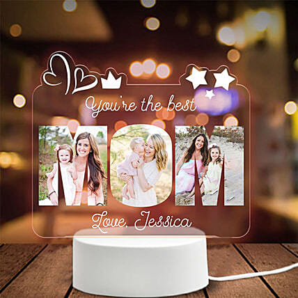 You Are The Best Mom Led Frame: Personalised Mother's Day Gifts