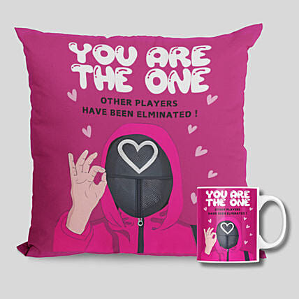 You Are The One Mug And Cushion: Anniversary Cushions