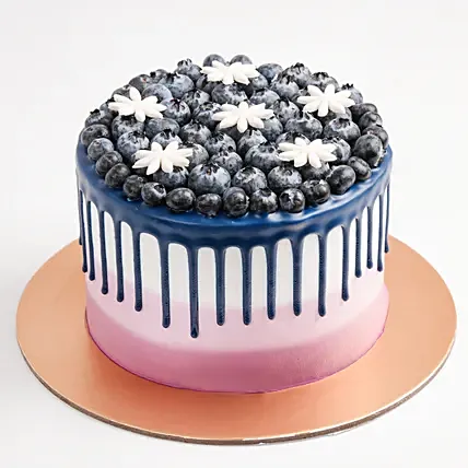 Yummy Blueberry Drip Cake: Order Blueberry Cake 
