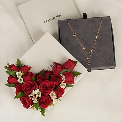 Cerruti 1881 Butterfly with Crystals Gold plated Necklace for Her: Gifts for Girlfriend