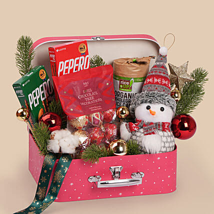 Frosty Fun Holiday Hamper: تنسيق هدايا الكريسماس