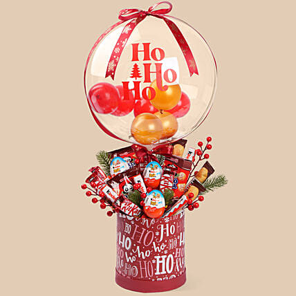 Christmas Ho Ho Ho Balloon Gift: 
