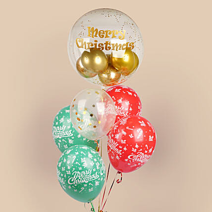 Merry Christmas Balloon Bouquet: بالونات الكريسماس 