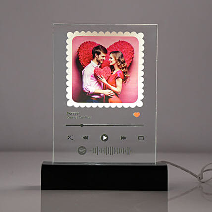 Forever Song Photo Frame: Personalised Valentines Day Gifts   