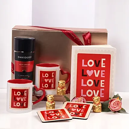 Love And Coffee Gift Hamper: Valentine's Day Gifts