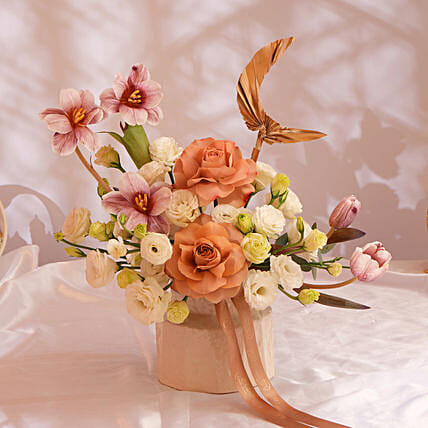 Moonlit Ramadan Elegance Arrangement: Ramadan Flowers 