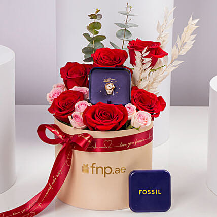 Fossil Luxury Watch Ring for Her: 