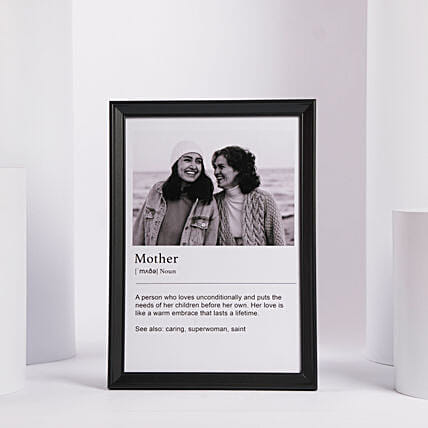 Personalised Mother Definition Photo Frame: Personalised Mother's Day Gifts