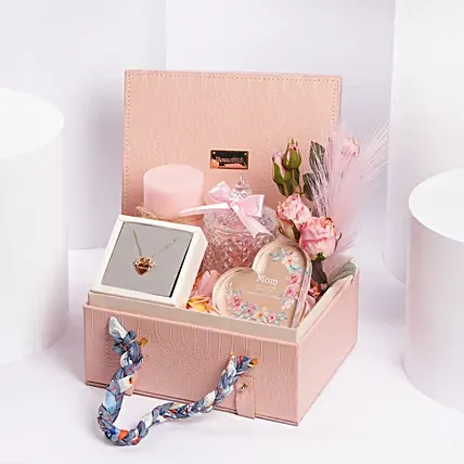 Premium Mothers Day Gift Box With Necklace: Mother's Day Gifts