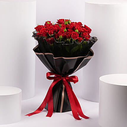 Enchanted Red Roses Led Light Bouquet: Anniversary Gifts