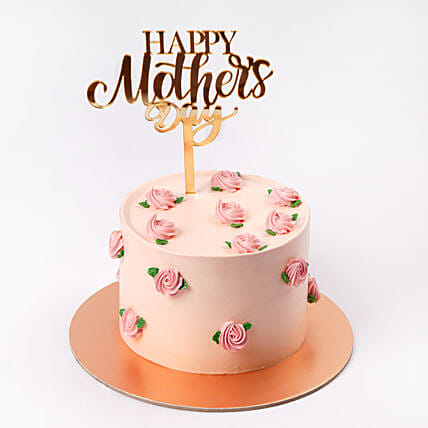 Rose Bloom Mothers Day Red Velvet Cake 1Kg: Mothers Day Cakes