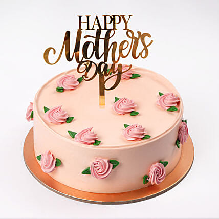 Rose Bloom Mothers Day Red Velvet Cake 500Gm: Mother's Day Gifts