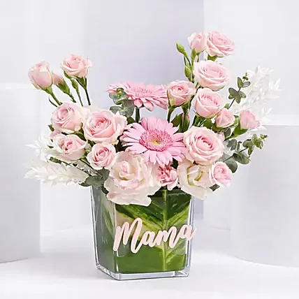 Mama Pink Floral Arrangement: Mother's Day Gifts
