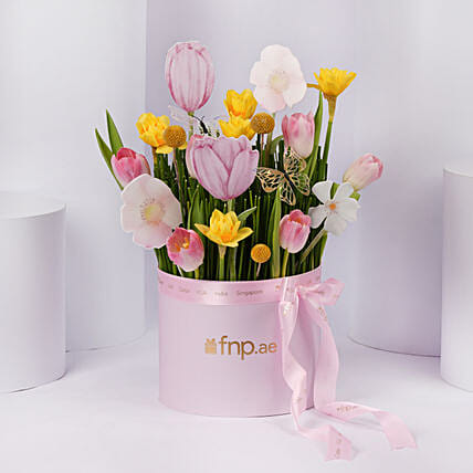 Elegant Tulip Flower Box: Easter Gifts 