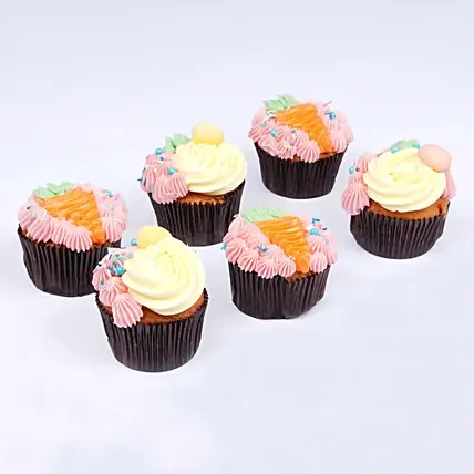 Easter Charm Red Velvet Cupcakes: Easter Cakes in Dubai