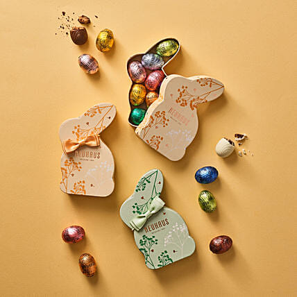 Green Easter Bunny 9 Chocolates: Easter Gifts 