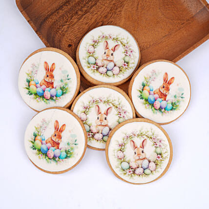 Easter Bunny Printed Cookies: Cookies in Dubai