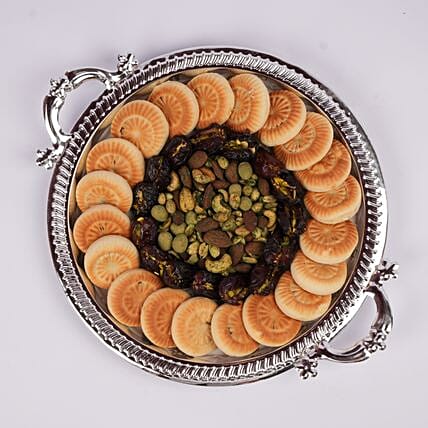 Assorted Dry Fruits Tray: Fresh and Premium Dates Box