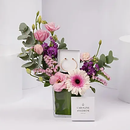 Caroline Svedbom Baguette Bracelet Emerald for Her: Jewellery 