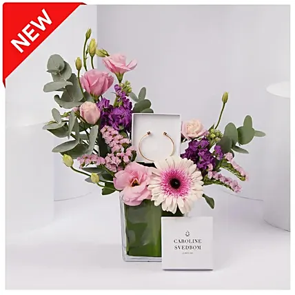 Caroline Svedbom Baguette Bracelet Emerald for Her: Jewellery 