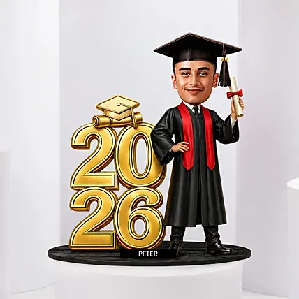 Graduation Caricature Boy 2026 Personalized Gift: Graduation Gifts