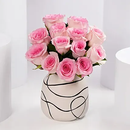 Pink Rose Elegance For Mom: Flowers