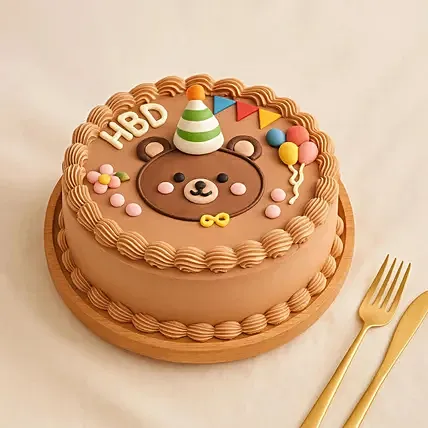 Choco Bear HBD Cake: 