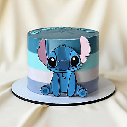 Stitch Inspired Ocean Wave Chocolate Cake 1 KG: Lilo And-stitch-cakes
