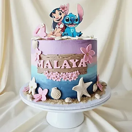 Lilo and Stitch Beach Bliss Chocolate Cake 1.5 KG: Barbie Cake