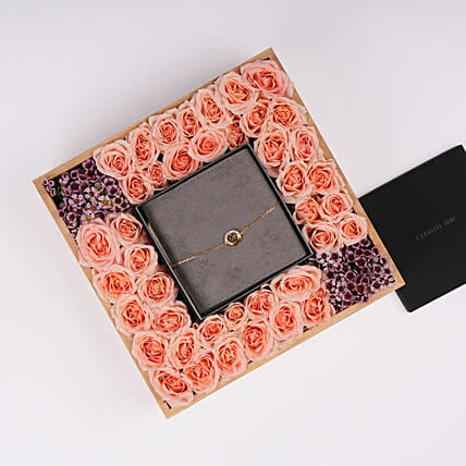 Cerruti 1881 Gold Plated valeria Bracelet GIft Tray for Her: Jewellery
