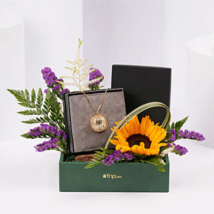Cerruti 1881 MOP Gold Plated Statement Necklace for Her: Branded Gifts