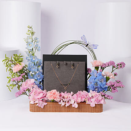 Cerruti 1881 Tessa Gold Plated Necklace and Earrings Gift Tray for Her: Cerruti 1881 Accessories