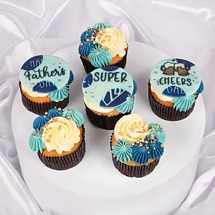Super Dad Cupcakes Box: Fathers Day Cakes