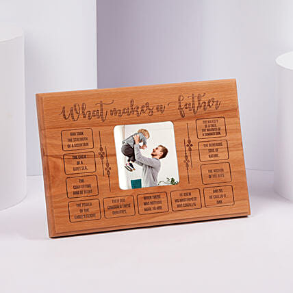 What Makes a Father Wooden Plaque: Personalised Gifts