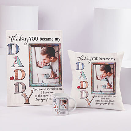 Personalized Daddy Gift Set: Fathers Day Gift Combo