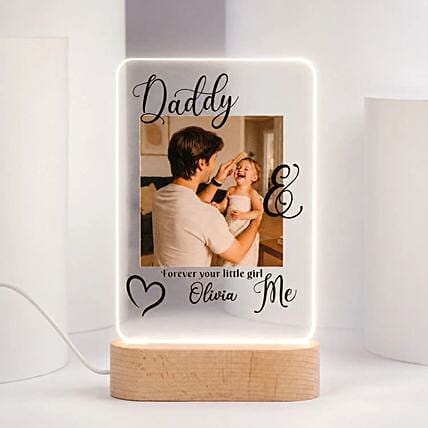 Daddy And Me LED Photo Lamp: Father's Day Gifts