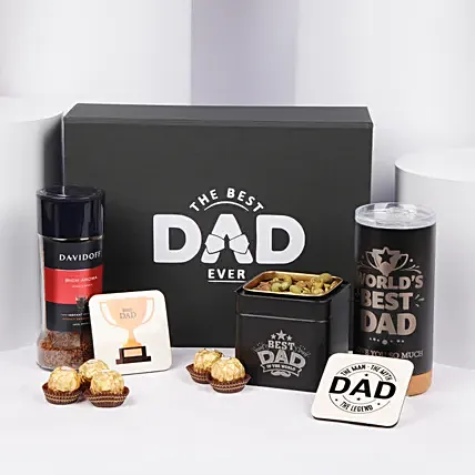 Worlds Best Dad Gourmet Gift Set: Fathers Day Gift Hampers