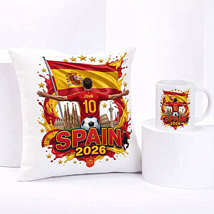 Personalized Spain Football Gift Set: 