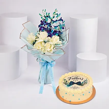 Fathers Day Sweet Blooms And Cake: Fathers Day Cakes