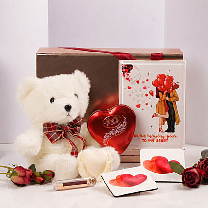 Eternal Love Teddy Hamper: Hug Day Gifts