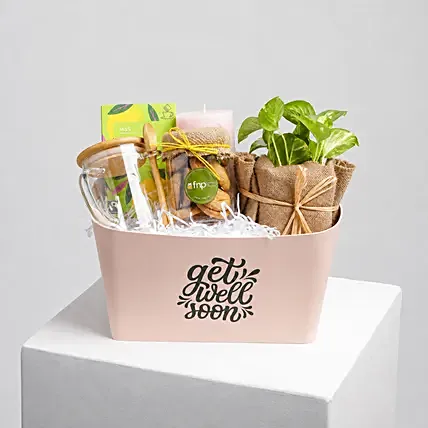 Get Well Soon Wishes Basket: Gift Hampers 