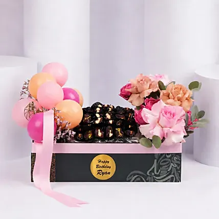 Stuffed Dates And Balloon Arrangement: 