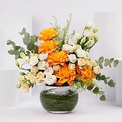 Golden Hour Floral Arrangement: 